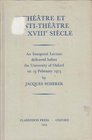 Theatre and Antitheatre in the Eighteenth Century