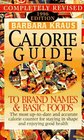 Barbara Kraus' Calorie Guide To Brand Names and Basic Foods1996 1996 Edition