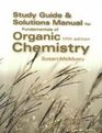 McMurry's Fundamentals of Organic Chemistry Study Guide  Solutions Manual