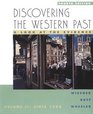 Discovering the Western Past A Look at the Evidence  Since 1500