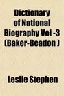 Dictionary of National Biography Vol 3