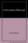 Instructor's Manual for Rosen and Behrens The Allyn  Bacon Handbook Fourth Edition