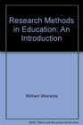 Research Methods in Education An Introduction