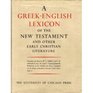 A GREEKENGLISH LEXICON OF THE NEW TESTAMENT AND OTHER EARLY CHRISTIAN LITERATURE