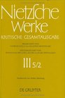 Nietzsche Werke Kritische Gesamtausgabe