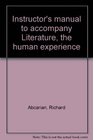 Instructor's manual to accompany Literature the human experience
