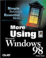 More Using Windows 98