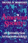 American Society An Introduction to Macrosociology