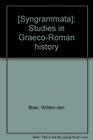 Studies in GraecoRoman history