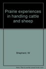 Prairie experiences in handling cattle and sheep