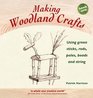 Making Woodland Crafts Using Green Sticks Rods Poles Beads and String