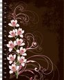Wireo Journal  Orchids on Brown  Large