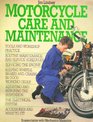 Motorcycle Care and Maintenance