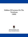 Syllabus Of Lectures On The Vertebrata