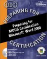 Preparing for MOUS Certification Microsoft Word 2000