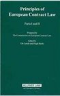 Principles of European Contract Law  Parts I II and III