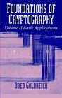 Foundations of Cryptography Volume 2 Basic Applications