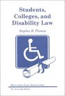Students Colleges and Disability Law