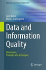 Data and Information Quality Dimensions Principles and Techniques