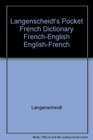 Langenscheidt New Pocket French Dictionary FrenchEnglish EnglishFrench