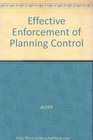 Effective Enforcement of Planning Control
