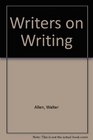 Writers on Writing