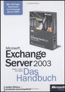 Microsoft Exchange Server 2003 Das Handbuch