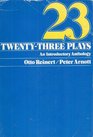 TwentyThree Plays An Introductory Anthology