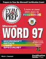 Microsoft Word 97 Exam Prep
