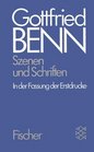 Werkausgabe IV Szenen und Schriften In der Fassung der Erstdrucke