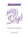 We Will Sing! - Performance Project 1: Book Only