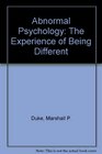 Abnormal Psychology Perspectives on Being Different