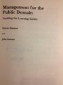 Management for the Public Domain Enabling the Learning Society