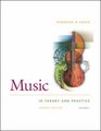 Music in Theory and Practice Volume 1 with Anthology CD WITH Anthology CD Vol 1