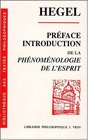 Prface et introduction de la Phnomnologie de l'esprit