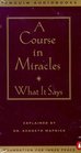 A Course in Miracles  What It Says Abridged Edition