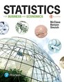 Statistics for Business and Economics Plus MyLab Statistics with Pearson eText  TitleSpecific Access Card Package