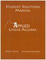 Student Solutions Manual for Applied Linear Algebra