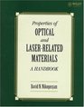 Properties of Optical and LaserRelated Materials  A Handbook