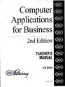 Computer Applications for Business Teacher's Manual
