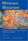 Mitlesen Mitteilen  Literarische Texte zum Lesen Sprechen Schreiben und Hren