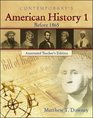 Contemporary's American History 1 Before 1865