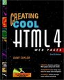 Creating Cool HTML 4 Web Pages