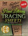 Hand Lettering Tracing Sheets Calligraphy Practice Notebook 110 Sheets of Lined Paper