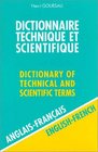 Dictionnaire Technique Et Scientifique AnglaisFrancais