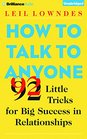 How to Talk to Anyone 92 Little Tricks for Big Success in Relationships