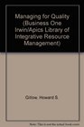 Managing for Quality Integrating Quality and Business Strategy