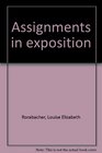 Assignments in exposition