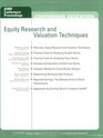 Equity Research and Valuation Techniques