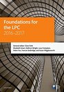Foundations for the LPC 20162017